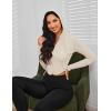 image:imageKumufenc Womens Full Zip Running Jacket Corset Casual Long Sleeve Workout Zip Up Bustier Crop Hoodie Tops
