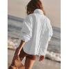 image:imageKumufenc Womens Oversized Lightweight Quilted Down Coat Long Sleeve Zip Packable Short Puffer Jackets
